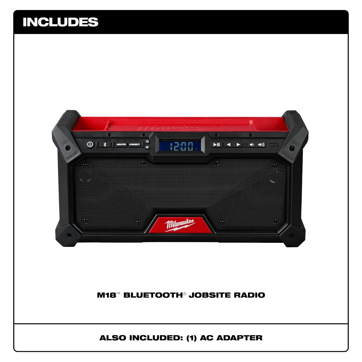 Milwaukee M18 Bluetooth Jobsite Radio, Tool Only