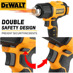 Dewalt DCE530 Cordless Heat Gun:20V,5 - in - 1 Nozzles,2 Speed Modes,Precise Temp Control,For Paint Stripping&Plastic Welding