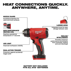 Milwaukee M18 Compact Heat Gun, Tool Only
