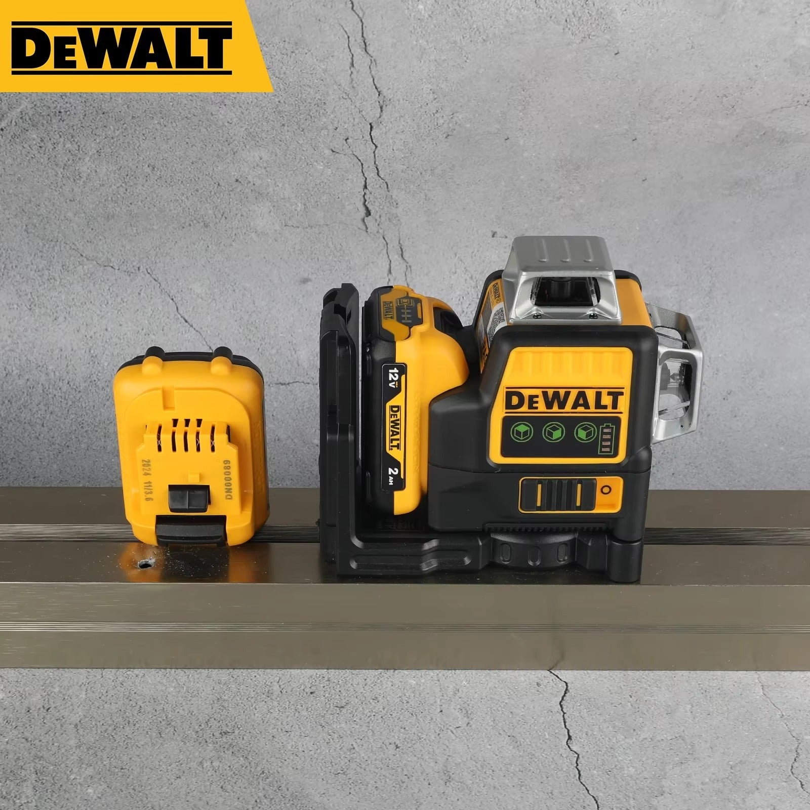 2026 DEWALT DW089LG Lithium Battery Green Laser Level | 12 Lines 3 Sides 360° Horizontal Vertical | Outdoor Leveling Measurin