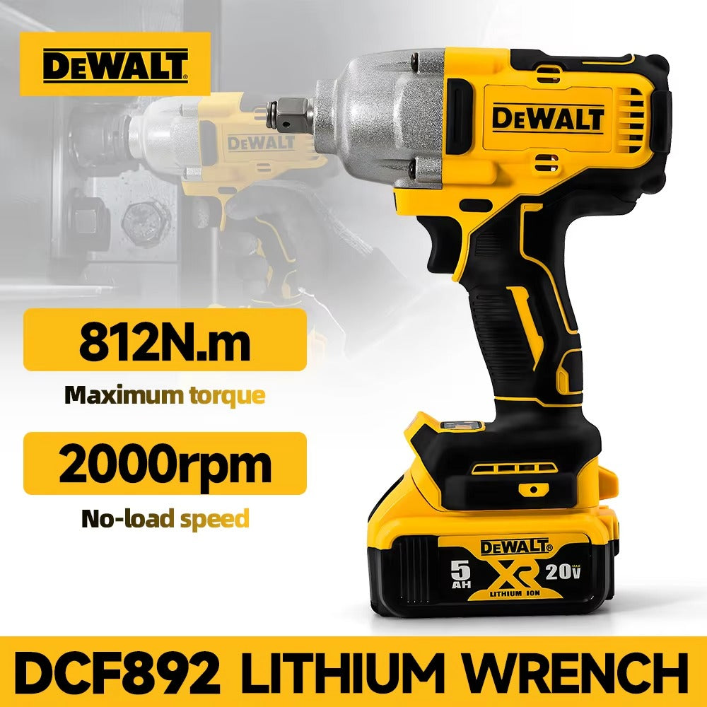 Dewalt DCF892 High Torque Brushless Wireless Impact Wrench 20V Battery Electric Tool 812N.m Powerful Portable Torque Wrench
