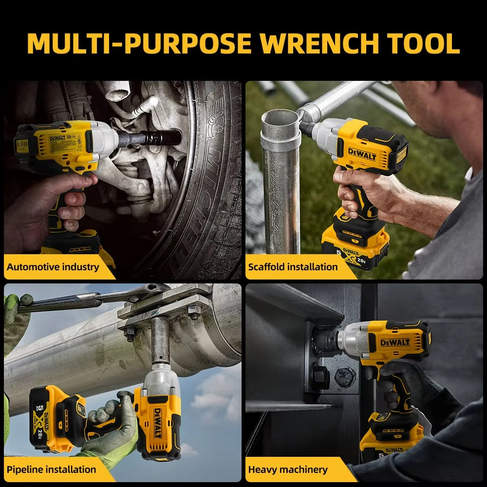 Dewalt DCF892 High Torque Brushless Wireless Impact Wrench 20V Battery Electric Tool 812N.m Powerful Portable Torque Wrench