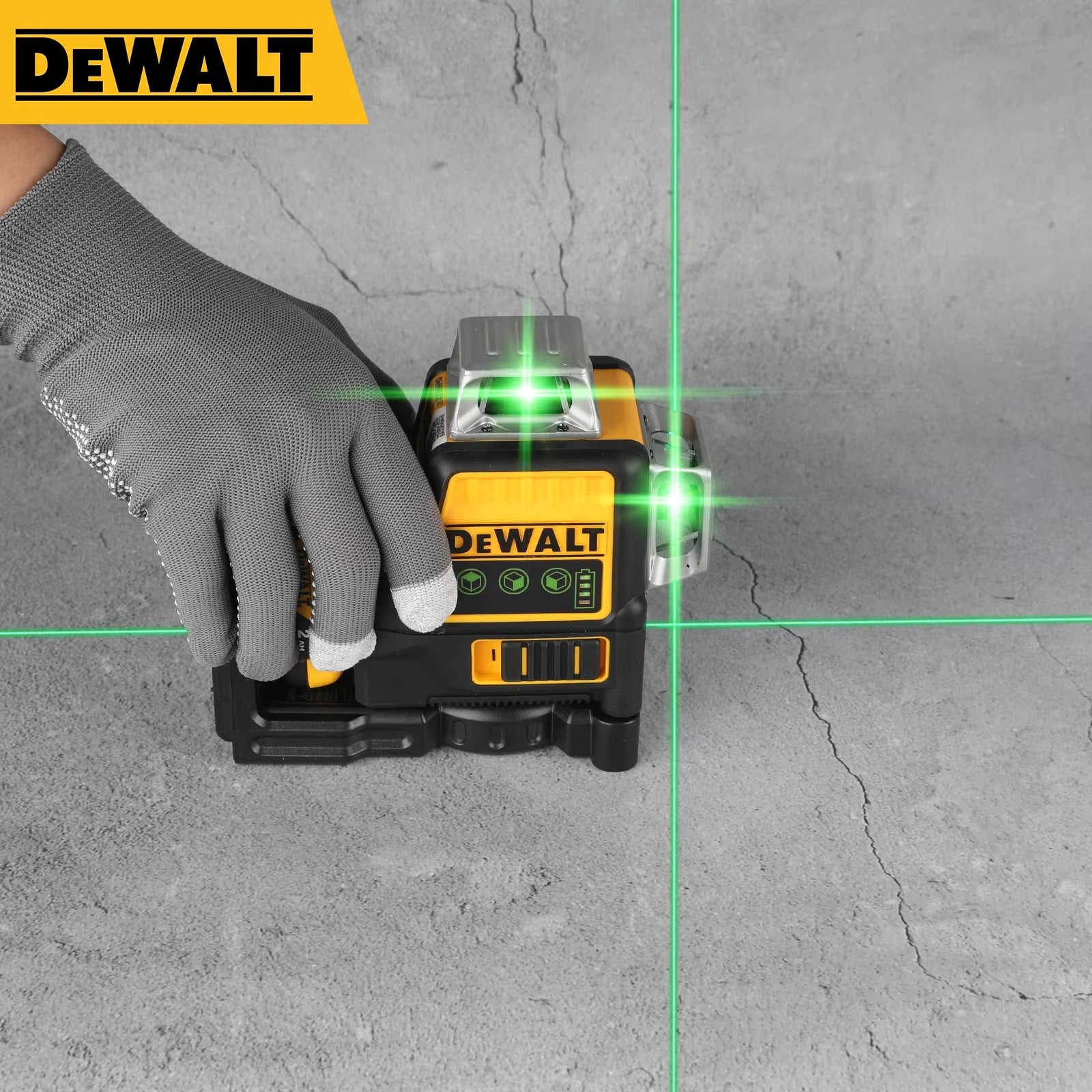 2026 DEWALT DW089LG Lithium Battery Green Laser Level | 12 Lines 3 Sides 360° Horizontal Vertical | Outdoor Leveling Measurin