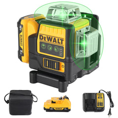 2026 DEWALT DW089LG Lithium Battery Green Laser Level | 12 Lines 3 Sides 360° Horizontal Vertical | Outdoor Leveling Measurin