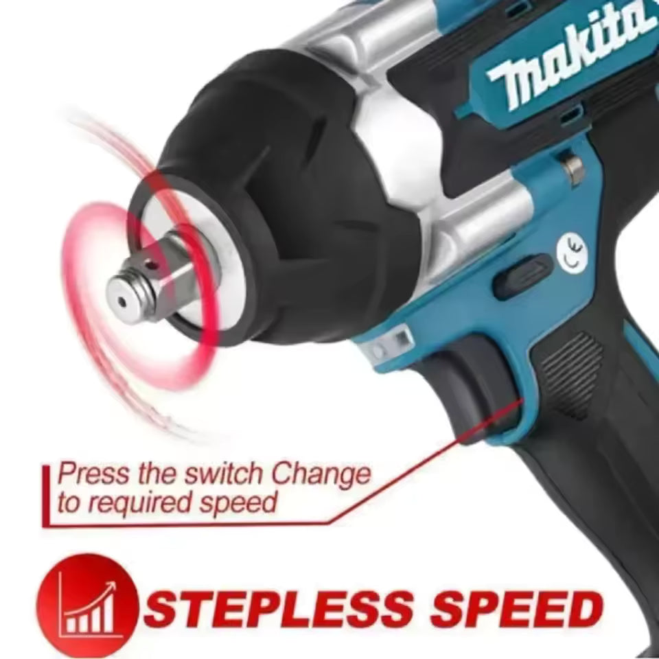 Makita Electric Wrench DTW700 Brushless Multi Functional Rechargeable 18V Lithium Battery Auto Repair High Torque Impact Wrench
