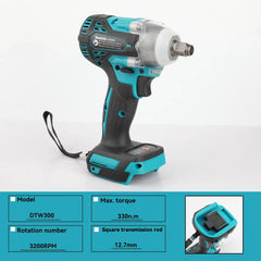 Makita DTW300 18V Lithium Impact Wrench Set: 330Nm Brushless Auto Repair Power Tool(bare unit)