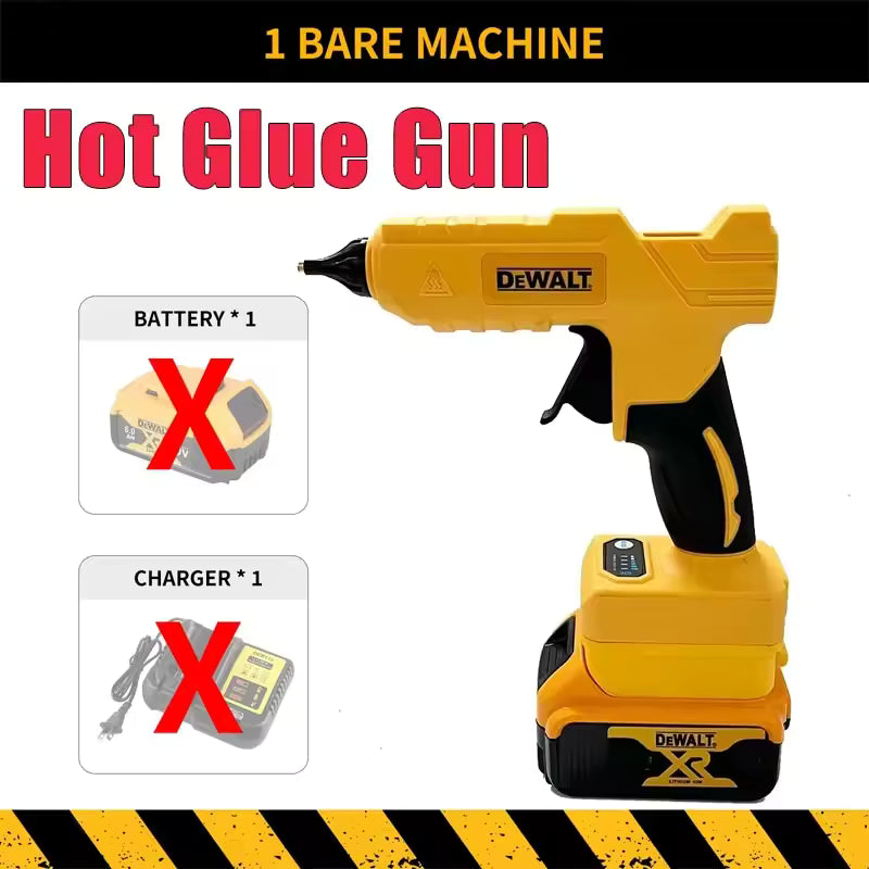Dewalt Handheld Electric Cordless Hot Glue Gun Repair DIY Tool Hot Melt Welding Hot Air Gun Anti-scald Nozzle For Dewalt Battery
