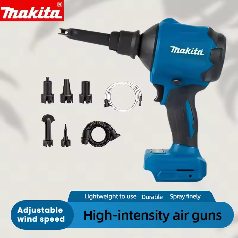 Makita DAS180 18V Cordless Air Duster, Lithium-ion Wireless Dust Removal Tool, High-Power Blower, Industrial Cleaning Equipment