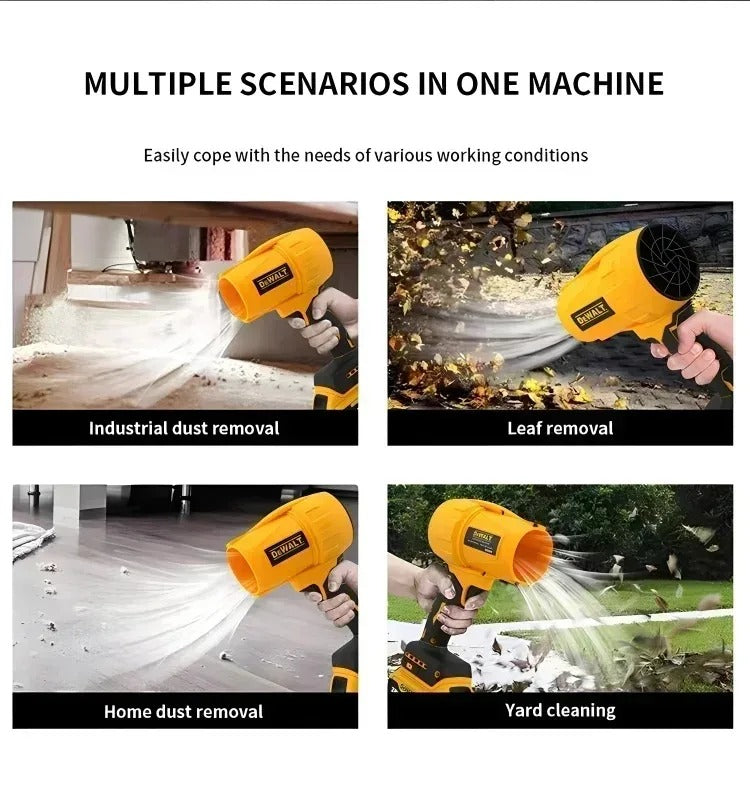 Dewalt Wireless Brushless High-Power Handheld Blower Turbo Fan Lightweight Design 20V Battery Leaf And Snow Sweeping Tool