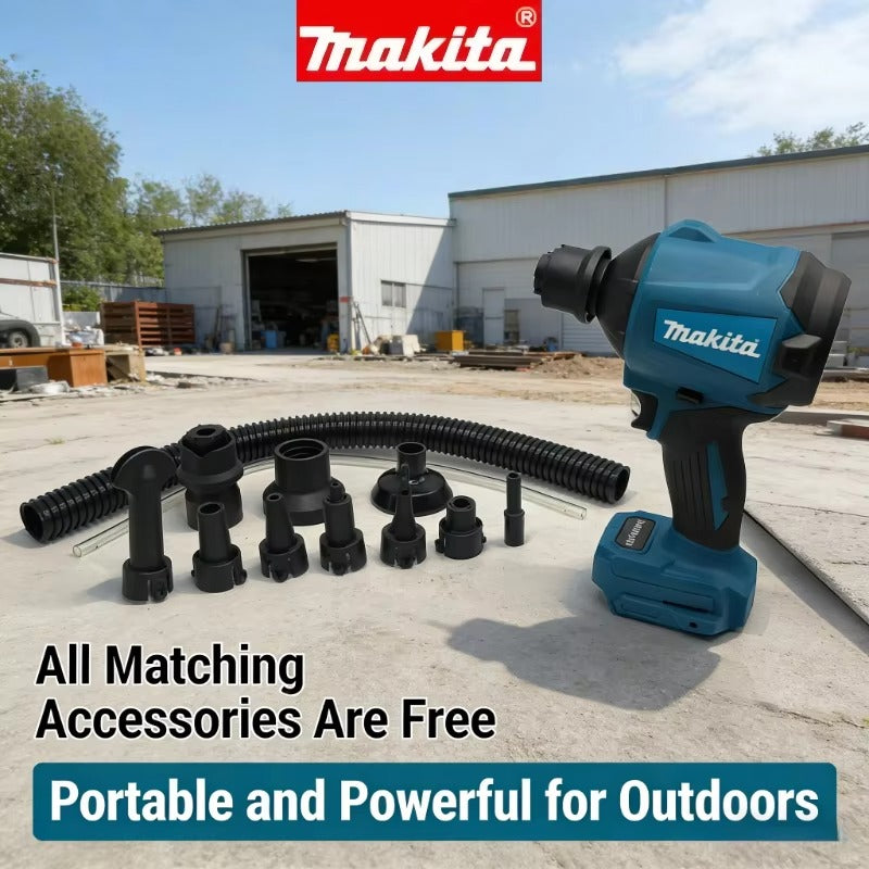 Makita DAS180 18V Cordless Air Duster, Lithium-ion Wireless Dust Removal Tool, High-Power Blower, Industrial Cleaning Equipment